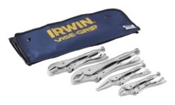 Irwin 4 Stuks Originele Griptangen - (10CR, 7R, 6LN, 5WR), In Draagtas - T71