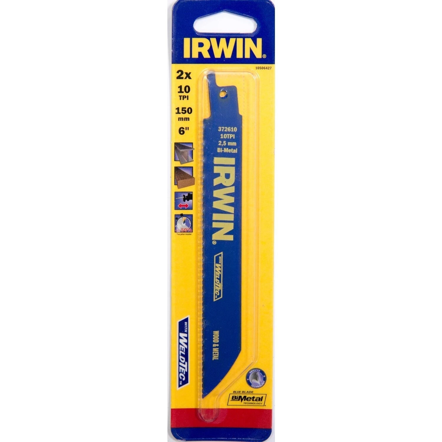 Irwin 610R 6" / 150 Mm 10TPI, Metaal- En Houtzagen - 10506427