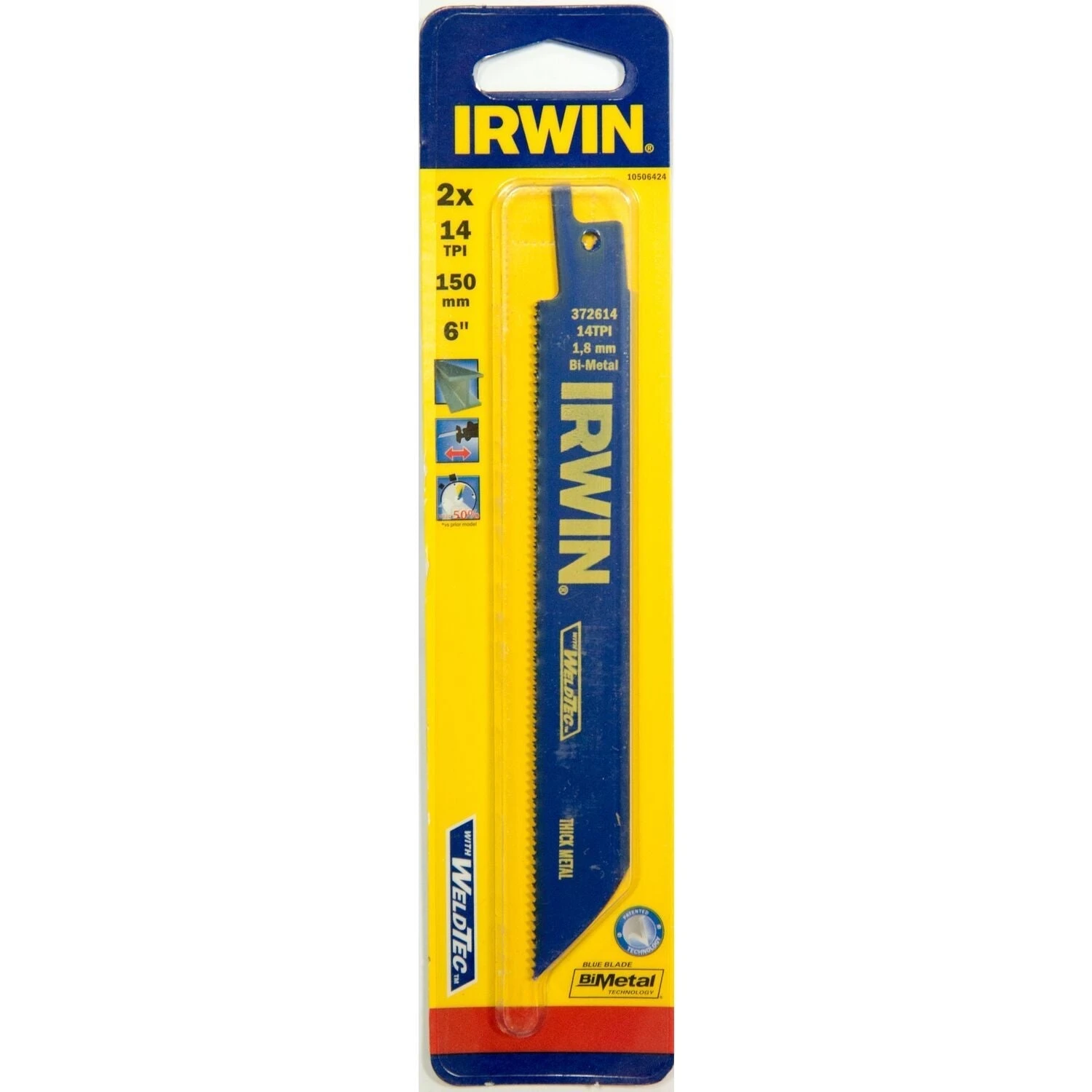 Irwin 614R 6" / 150 Mm 14TPI, Metaalzagen - 10506424