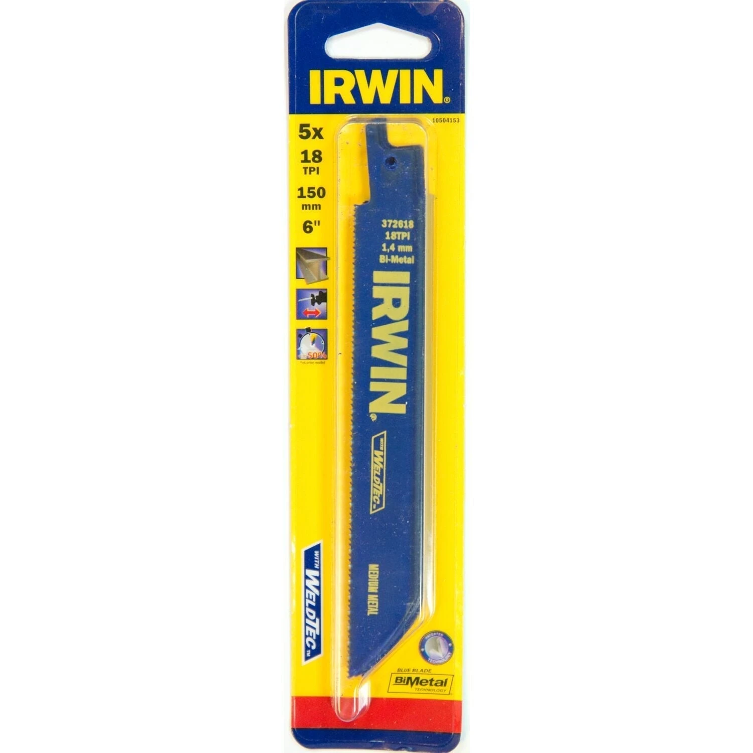 Irwin 618R 6" / 150 Mm 18TPI, Metaalzagen - 10504153