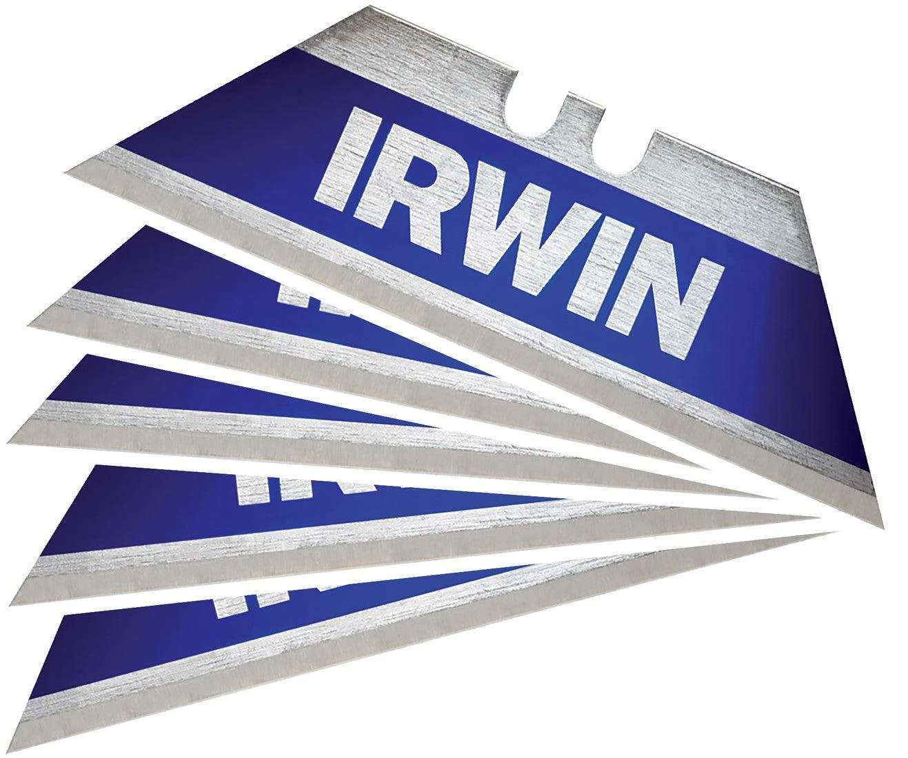 Irwin Bi-metaal Blauwe Trapeziumreservemesjes VE=5 - 10504240