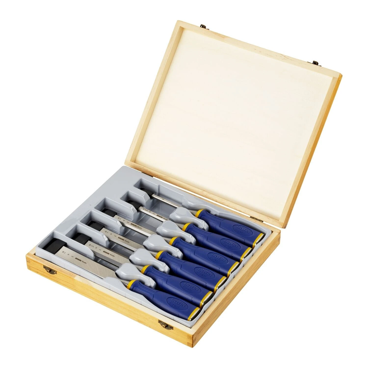 Irwin Universele Beitel Met Slagkap MS500, 6 Stuks, 6, 10, 15, 20, 25, 35 Mm, Houten Kist - 10503541